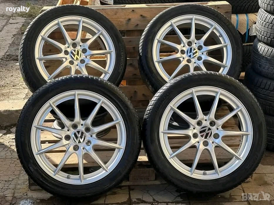 5х112 17 Цола Джанти Vw Golf Caddy Touran 5х112 Голф Кади Туран ЕТ 49 J 6.5, снимка 1