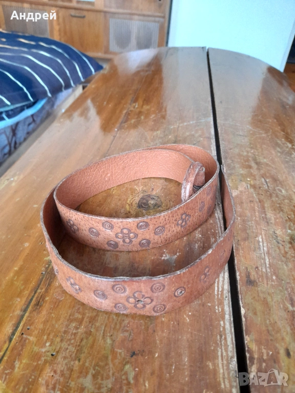 Стар дамски кожен колан #8, снимка 1