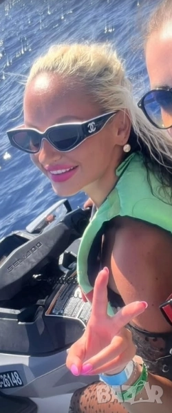 очила с черен обикновен калъф и ув защита chanel, снимка 1