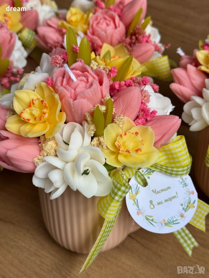 Букет от ароматни соеви цветя, снимка 1