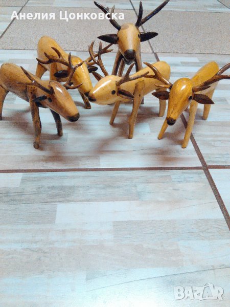 Дървени еленчета уникати,ръчна изработка, снимка 1