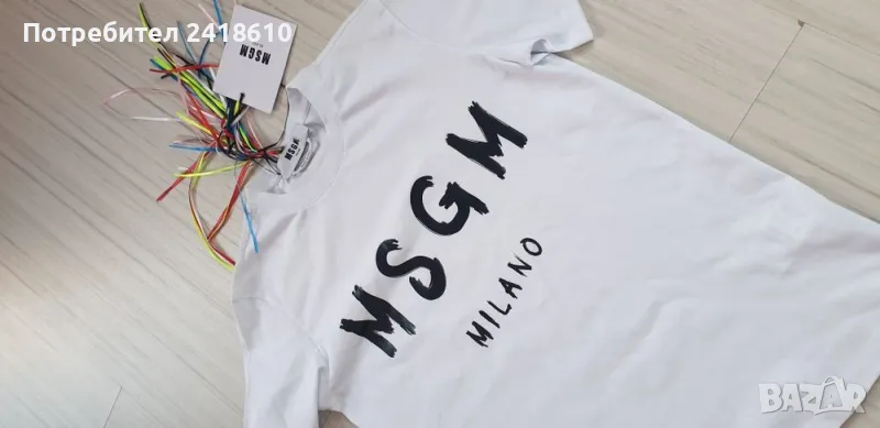 MSGM Milano Cotton Womens Size S НОВО! ОРИГИНАЛ! Дамска Tениска!, снимка 1