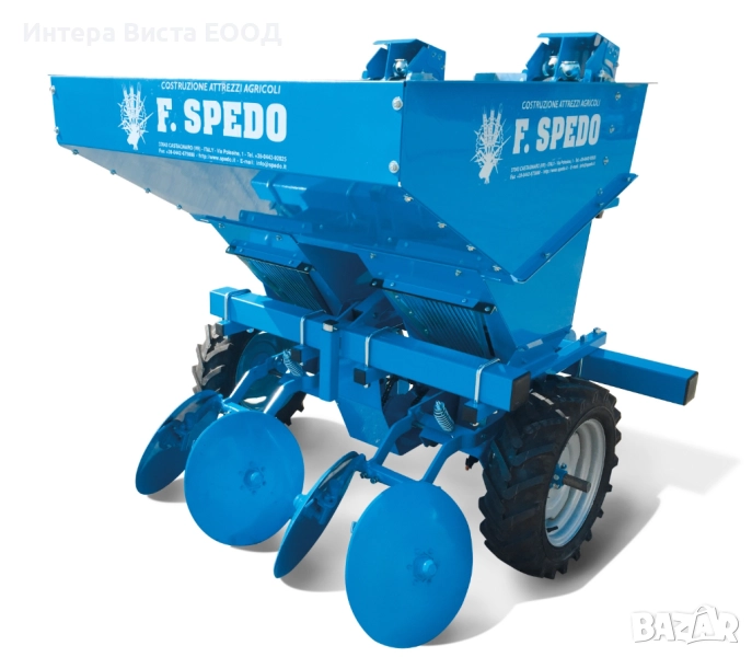 Автоматична двуредова сеялка за картофи, снимка 1