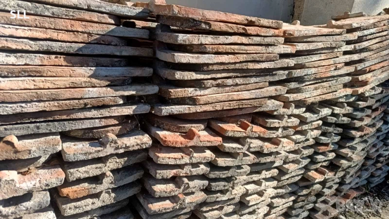 Стари прави керемиди, подходящи за барбекюта и бирови кътове!, снимка 1