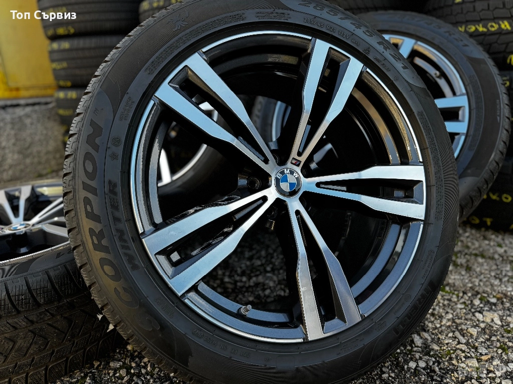 Алуминиеви джанти с гуми за БМВ МХ7 (BMW MX7), 21 цола, 5х112, 4 броя, снимка 1