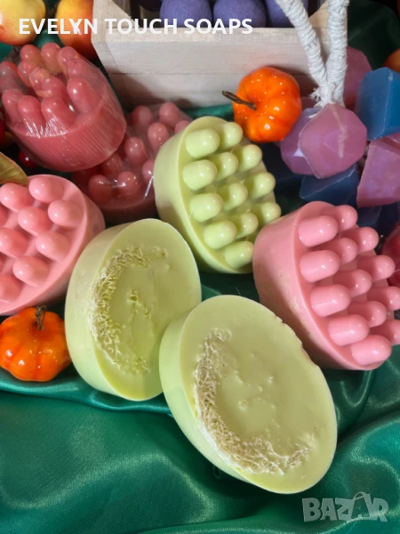 Сапун с луфа, козе мляко и масло от шипка, снимка 1