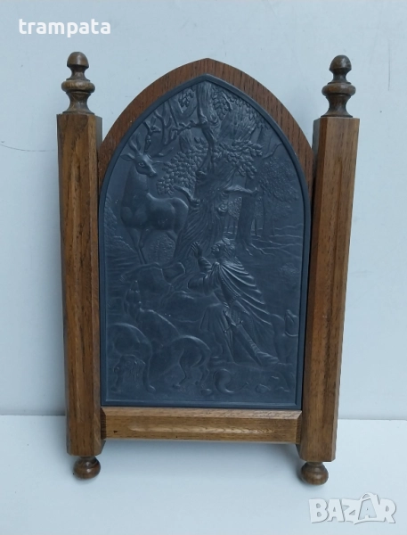 ТОП ОФЕРТА -50%  Стара немска дървена кутия за ключове ,за стена., снимка 1