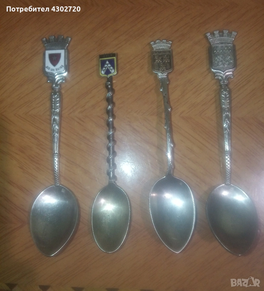 Колекционерски посребрени сувенирни лъжички, снимка 1