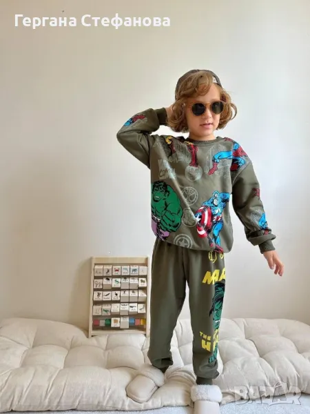 Комплект Марвел  Размери-3/4г.4/5г.5/6г.7/8г.9/10г. Цена-35 лв, снимка 1