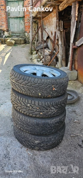 Джанти 15 цола със зимни гуми. 185/65 R15, снимка 1