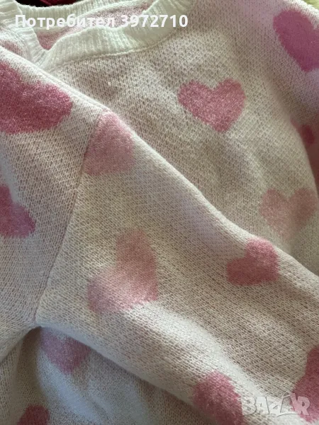 Пуловер на сърца, снимка 1