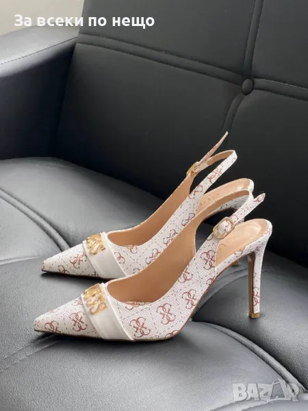 Guess Дамски Бели Обувки На Ток Гес Код E331, снимка 1