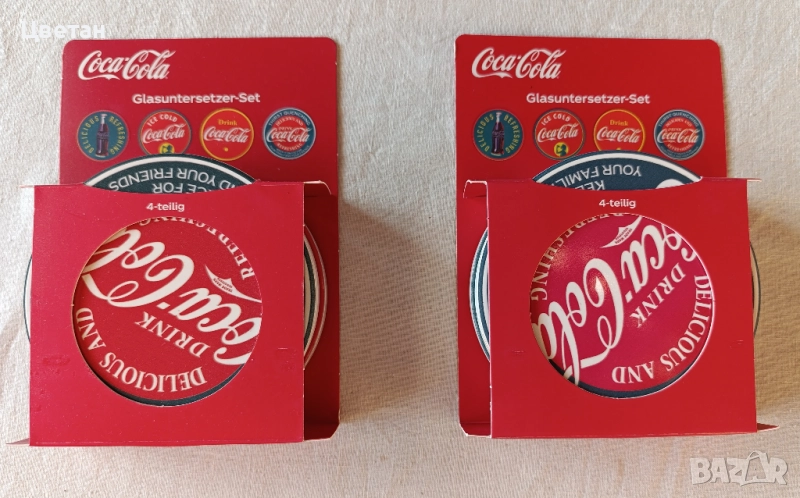 Кока-Кола Coca-Cola керамични подложки за чаша, снимка 1