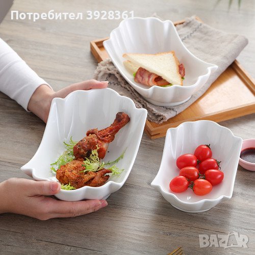 Стилна бяла купа от Аркопал , 23 х 13,5 см, снимка 1