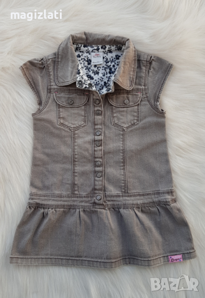 Дънкова рокля 12-18 месеца, снимка 1