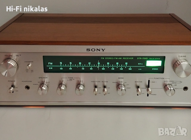ретро стерео усилвател ресийвър Hi-Fi SONY STR-7045, снимка 8 - Ресийвъри, усилватели, смесителни пултове - 53645458