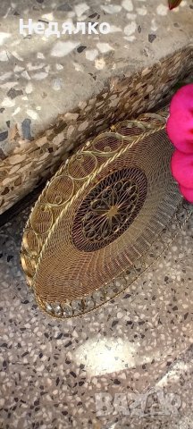 Стара красива руска фруктиера,бял метал, снимка 4 - Антикварни и старинни предмети - 42652344