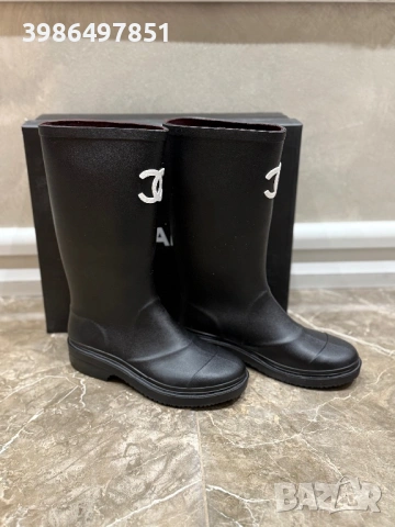 Гумени ботуши Chanel , снимка 2 - Дамски ботуши - 53274813