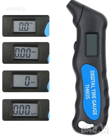 Цифров LCD манометър за гуми, снимка 4 - Аксесоари и консумативи - 17993652