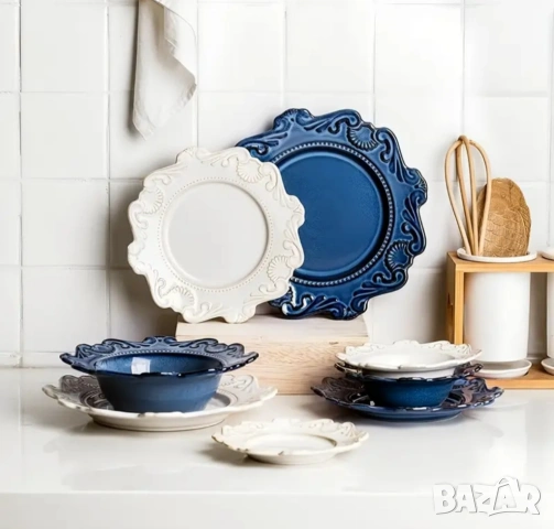 Молдове комплект 2 броя купа и чиния 14,4 и 16,1 см, снимка 2 - Форми - 53493935