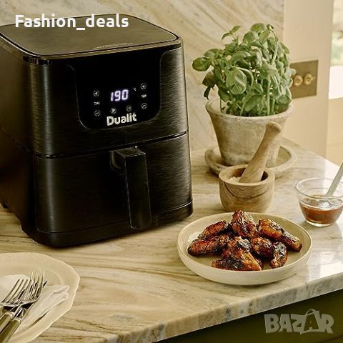 Нов Въздушен фритюрник Dualit 5,5L здравословно готвене Air Fryer кухня дом, снимка 8 - Фритюрници - 42522822