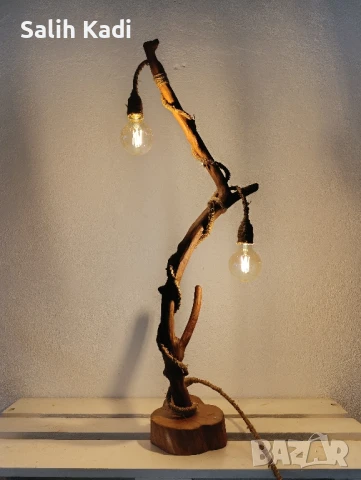 Декоративно осветление от дърво 