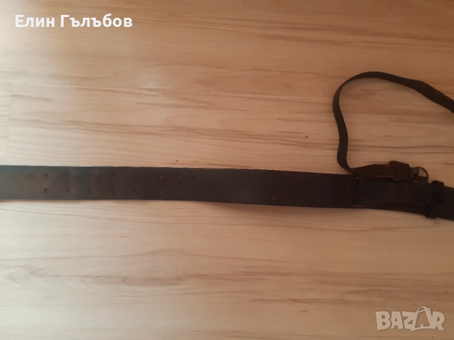 Колан офицерски с портупей, естествена кожа, снимка 6 - Антикварни и старинни предмети - 52823588