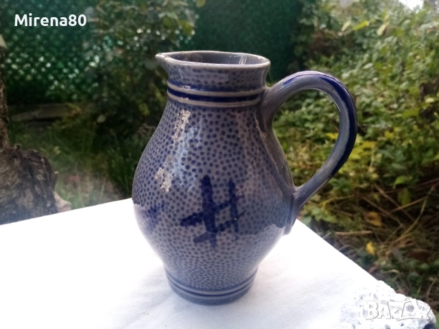 Сервиз за вино - немска солна керамика , снимка 2 - Сервизи - 52170737