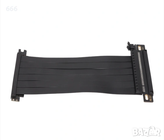 PCI-E 3.0 X16 Удължителен кабел,Вертикален монтажен кабел за видеокарта, 20 см, снимка 3 - Друга електроника - 53273709