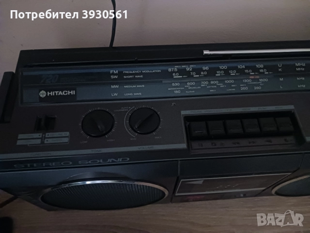 Радиокасетофон hitachi trk 720e, снимка 3 - Радиокасетофони, транзистори - 52305105