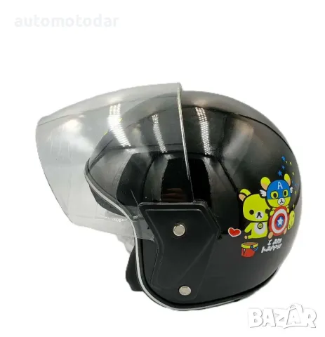 Детска отворена каска за мотор скутер, снимка 2 - Аксесоари и консумативи - 49924060