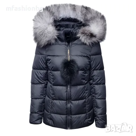 Дамско яке City Angels с естествен пух лисица, от S до 5XL, снимка 6 - Якета - 48438653