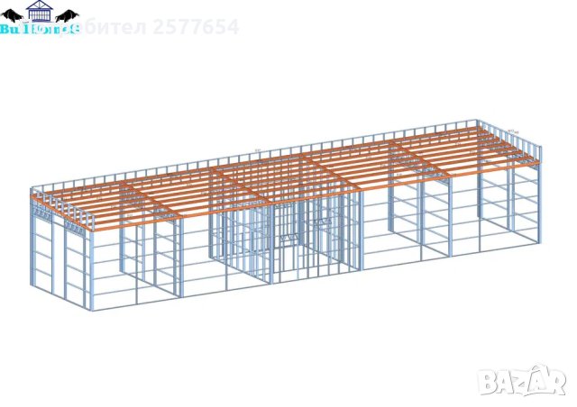 Конструкция за Автомивка - 155м²-25.85м x 6м, снимка 6 - Строителни материали - 44145046