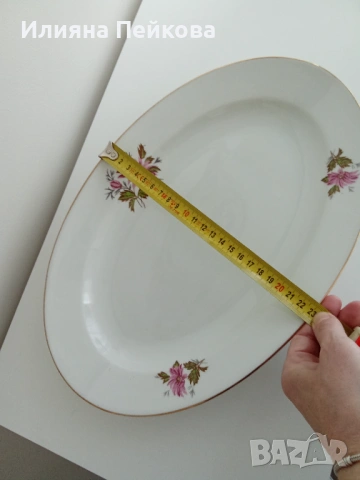 Български порцелан с мотив: "Горски слез", снимка 15 - Сервизи - 53200470