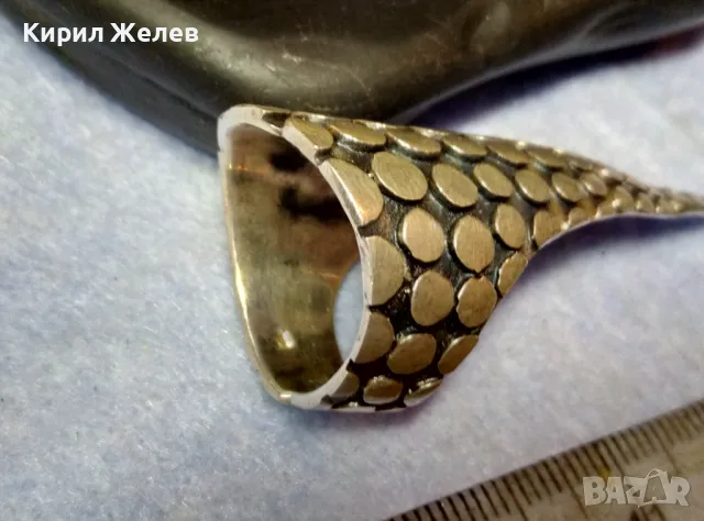 НЕО ГОТИК АРТ СРЕБЪРЕН ПРЪСТЕН ДРАКОНОВ НОКЪТ ЛАКИРАНО СРЕБРО 925 РЕГУЛИРУЕМ ЕФЕКТЕН МОДЕЛ 47956, снимка 9 - Пръстени - 49294799