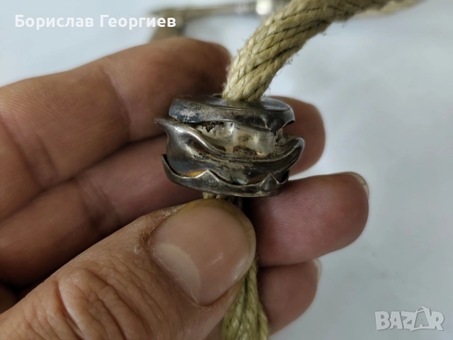 Старо сребърно колие 925, снимка 7 - Колиета, медальони, синджири - 53492182