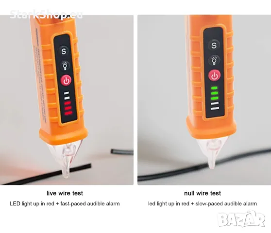 Безконтактен фазомер – тестер за напрежение, снимка 4 - Други инструменти - 47525577