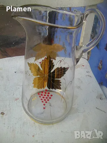 Стъклена кана за вино, снимка 1