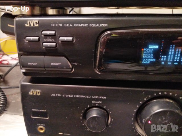 Усилвател JVC AX-E78 плюс дигитален еквалайзер JVC SE-E78, снимка 2 - Ресийвъри, усилватели, смесителни пултове - 42639363