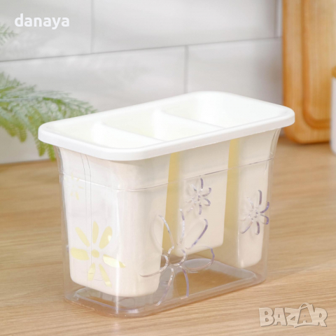 2809 Кухненски сушилник за прибори поставка за вилици лъжици, снимка 3 - Органайзери - 36371924