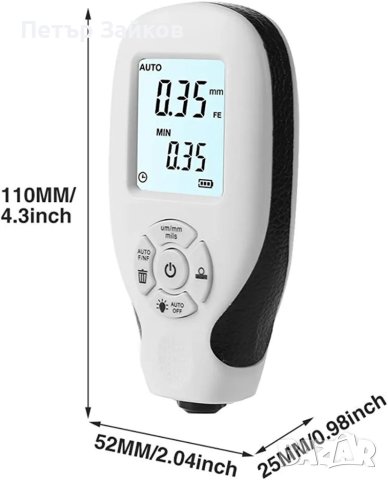 POHOVE Уред за измерване на дебелината на покритието, снимка 2 - Друга електроника - 40891761