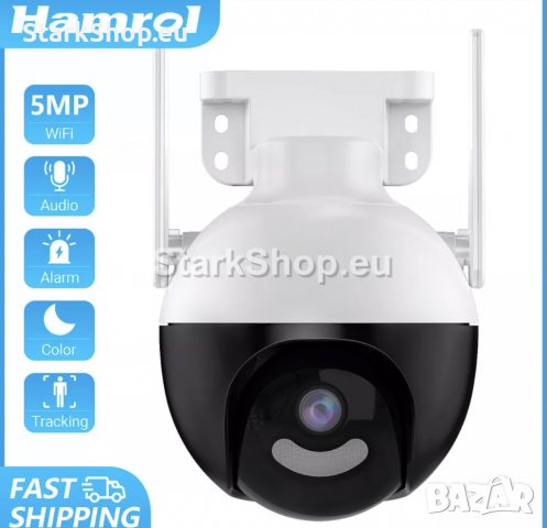Безжична въртяща WiFi камера Ball ICsee 4mpx UltraHD, снимка 3 - Камери - 39197559