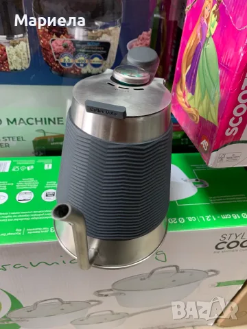 Чайник True Brew 1.6L с термометър, инокс, снимка 9 - Аксесоари за кухня - 56390187