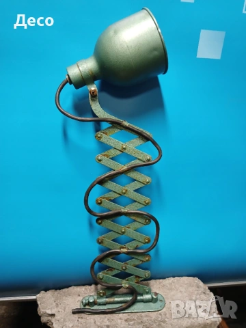 Стара индустриална настолна лампа., снимка 7 - Други ценни предмети - 53486787