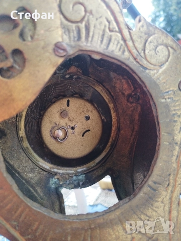 Стар бронзов часовник., снимка 5 - Антикварни и старинни предмети - 51702450