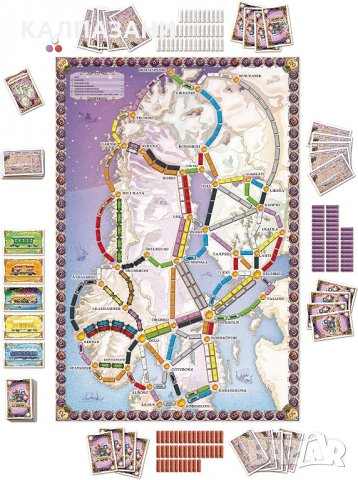 Ticket to Ride - Nordic Countries Настолна игра , снимка 2 - Игри и пъзели - 34216291