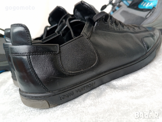 КАТО НОВИ LOUIS VUITTON® ORIGINAL LV TRAINER BLACK LEATHER SNEAKER 40 - 41, снимка 10 - Ежедневни обувки - 44465629