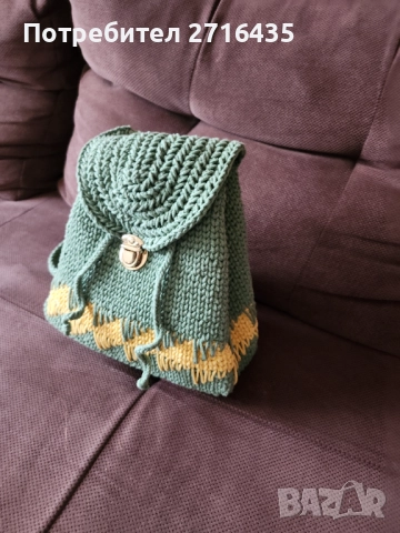 НОВА !Ръчно плетена раница.