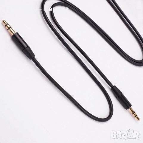 Кабел AUX Maxlife мъжко 3.5 мм - мъжко 3.5 мм, 1м, Черен , снимка 2 - Други - 52575536