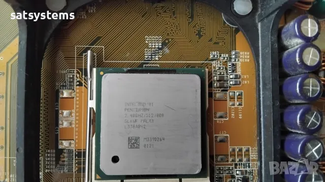 Дънна платка Asus P4S800 Socket 478 CPU+FAN+RAM, снимка 9 - Дънни платки - 49095208